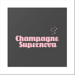 Champagne Supernova, pink Posters and Art